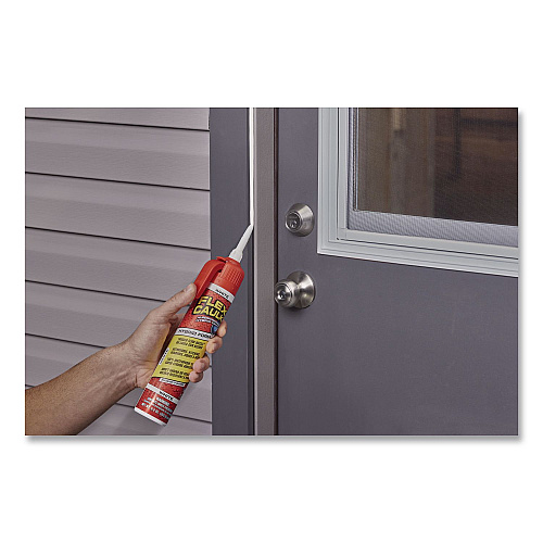 Flex Seal Flex Caulk Hi-Performance Hybrid Caulk, 9 oz Aerosol Can, Dries White, 4/Carton (CFSWHTR675)