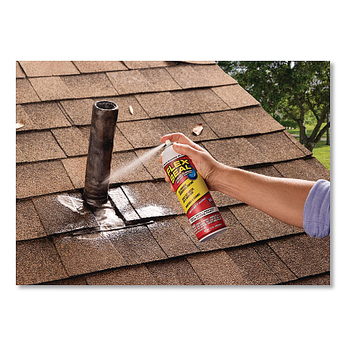 Flex Seal Liquid Rubber Sealant Coating Aerosol, 14 oz Aerosol Can, Dries Gray, 6/Carton (FSGRYR20)