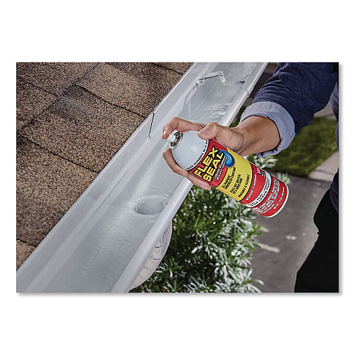 Flex Seal Liquid Rubber Sealant Coating Aerosol, 14 oz Aerosol Can, Dries White, 6/Carton (FSWHTR20)