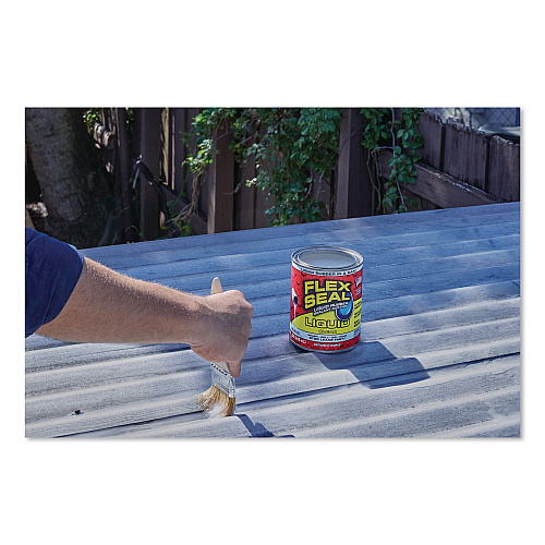 Flex Seal Liquid Rubber Sealant Coating Liquid, 32 oz Can, Dries Clear, 6/Carton (LFSCLRR32)
