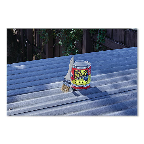 Flex Seal Liquid Rubber Sealant Coating Liquid, 32 oz Can, Dries Clear, 6/Carton (LFSCLRR32)