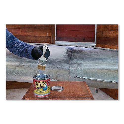 Flex Seal Liquid Rubber Sealant Coating Liquid, 32 oz Can, Dries Clear, 6/Carton (LFSCLRR32)