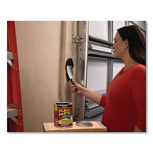 Flex Seal Flex Paste Super Thick Rubberized Paste, 3 lb Can, Dries Black, 4/Carton (PFSBLKR32)