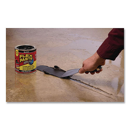 Flex Seal Flex Paste Super Thick Rubberized Paste, 3 lb Can, Dries Black, 4/Carton (PFSBLKR32)