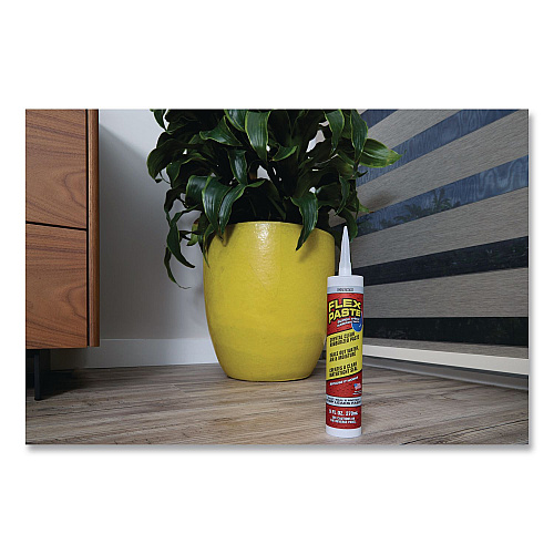 Flex Seal Flex Paste Super Thick Rubberized Paste, 9 oz Cartridge, Dries Clear, 4/Carton (PFSCLRR09)