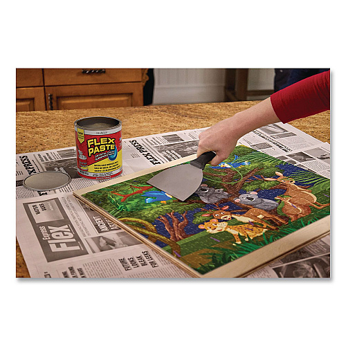 Flex Seal Flex Paste Super Thick Rubberized Paste, 26 oz Can, Dries Clear, 4/Carton (PFSCLRR32)