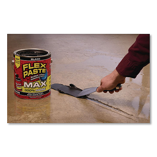 Flex Seal Flex Paste Super Thick Rubberized Paste Max, 12 lb Can, Dries Black, 2/Carton (PFSMAXBLK01)