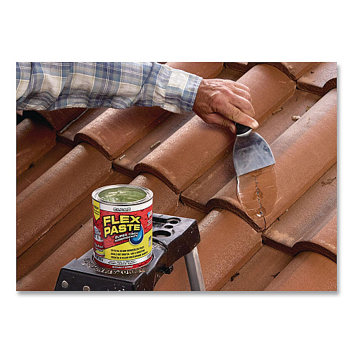 Flex Seal Flex Paste Super Thick Rubberized Paste, 26 oz Can, Dries Clear, 4/Carton (PFSCLRR32)