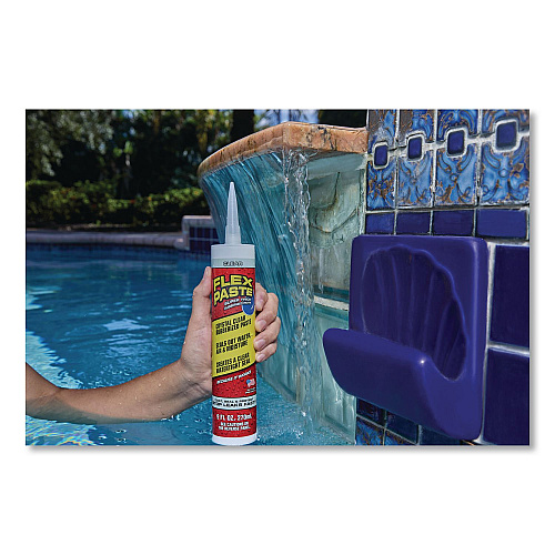 Flex Seal Flex Paste Super Thick Rubberized Paste, 9 oz Cartridge, Dries Clear, 4/Carton (PFSCLRR09)