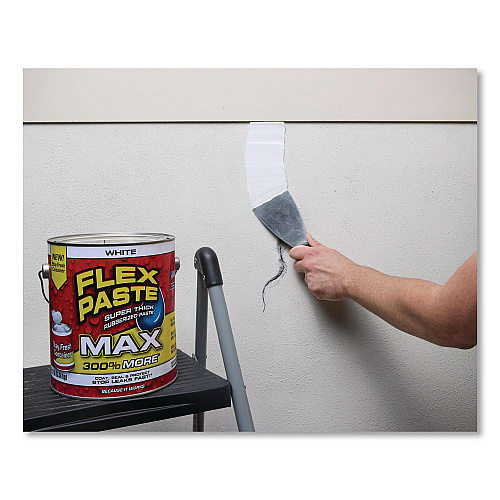 Flex Seal Flex Paste Super Thick Rubberized Paste Max, 12 lb Can, Dries White, 2/Carton (PFSMAXWHT01)