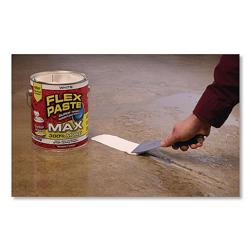 Flex Seal Flex Paste Super Thick Rubberized Paste Max, 12 lb Can, Dries White, 2/Carton (PFSMAXWHT01)