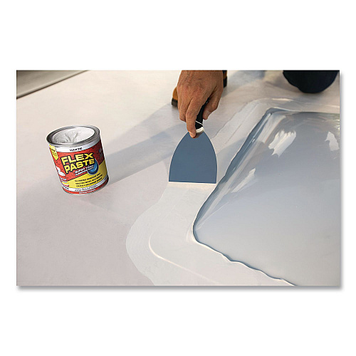 Flex Seal Flex Paste Super Thick Rubberized Paste, 3 lb Can, Dries White, 4/Carton (PFSWHTR32)