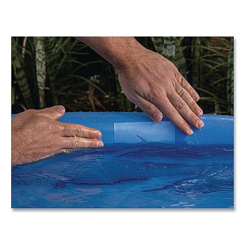 Flex Seal Pool Patch and Repair Kit, Flex Glue Mini Clear 0.6 oz Tube and (2) Flex Tape Mini Clear Patches 3" x 4", 12/Carton (POOLKITMINI)