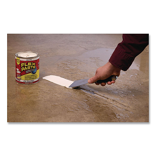 Flex Seal Flex Paste Super Thick Rubberized Paste, 3 lb Can, Dries White, 4/Carton (PFSWHTR32)