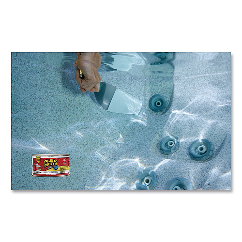 Flex Seal Flex Paste Super Thick Rubberized Paste, 1 lb Can, Dries White, 4/Carton (PFSWHTR16)