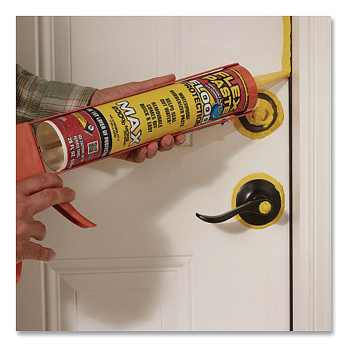 Flex Seal Flex Paste Flood Protection Paste, 28 oz Cartridge, Dries Yellow, 4/Carton (RPSYELR28)