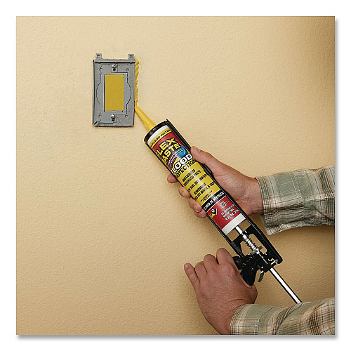Flex Seal Flex Paste Flood Protection Paste, 9 oz Cartridge, Dries Yellow, 6/Carton (RPSYELR10)