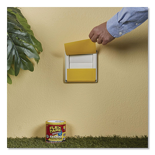 Flex Seal Flex Tape Removable Rubberized Waterproof Flood Protection Tape, 3.75" x 20 ft, Yellow, 6/Carton (RTSYELR0420)