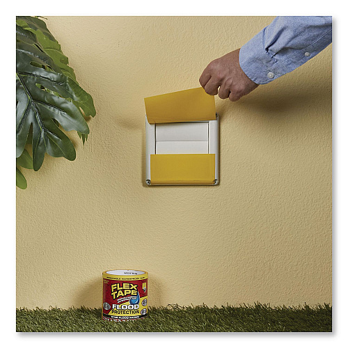 Flex Seal Flex Tape Removable Rubberized Waterproof Flood Protection Tape, 3.75" x 50 ft, Yellow, 4/Carton (RTSYELR0450)