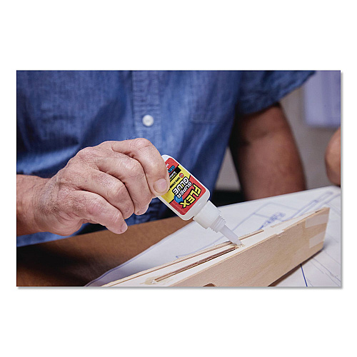 Flex Seal Flex Super Glue, Precision Tip, Gel, 0.5 oz, Dries Clear, 8/Carton (SGGELB15)