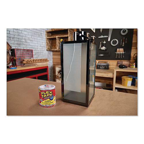Flex Seal MAX Strong Rubberized Waterproof Tape, 4" Core, 39 mils Thick, 4" x 25 ft, Clear, 3/Carton (TFSMAXCLR04)