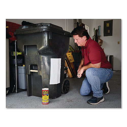 Flex Seal Flex Tape Strong Rubberized Waterproof Tape, 4" Core, 39 mil Thick, 8" x 5 ft, White, 4/Carton (TFSWHTR0805)