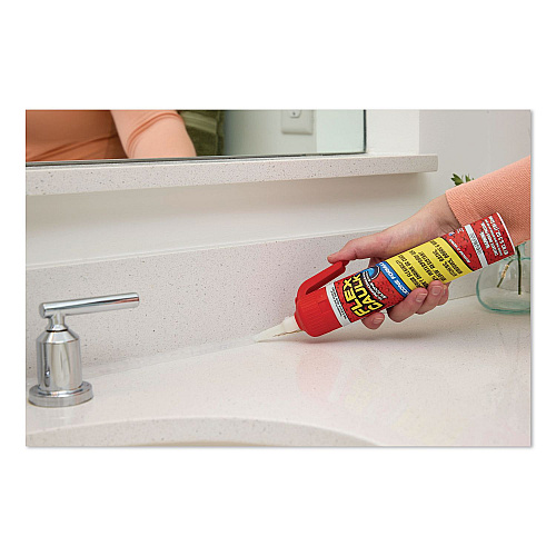 Flex Seal Flex Caulk Hi-Performance Silicone Caulk, 6.5 oz Aerosol Can, Dries Clear, 4/Carton (US600CLR200)