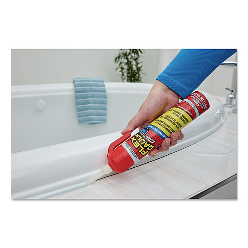 Flex Seal Flex Caulk Hi-Performance Silicone Caulk, 6.5 oz Aerosol Can, Dries Clear, 4/Carton (US600CLR200)