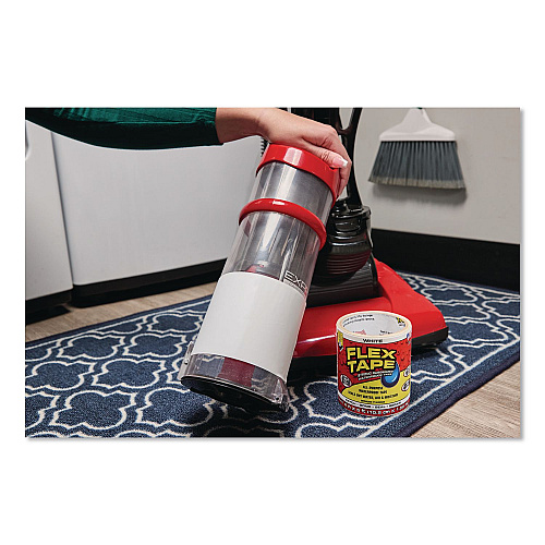 Flex Seal Flex Tape Strong Rubberized Waterproof Tape, 4" Core, 39 mil Thick, 4" x 5 ft, White, 4/Carton (TFSWHTR0405)