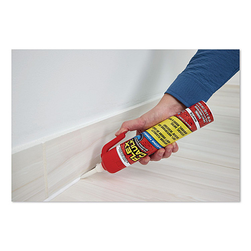 Flex Seal Flex Caulk Hi-Performance Silicone Caulk, 6.5 oz Aerosol Can, Dries White, 4/Carton (US600WHT200)