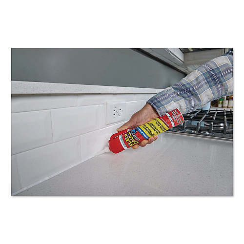 Flex Seal Flex Caulk Hi-Performance Silicone Caulk, 6.5 oz Aerosol Can, Dries White, 4/Carton (US600WHT200)