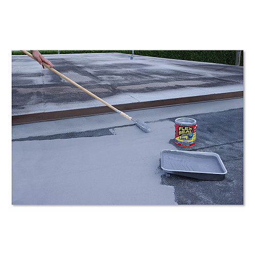 Flex Seal Liquid Rubber Sealant Coating Liquid, 1 gal Can, Dries Gray, 2/Carton (US855GRY012)