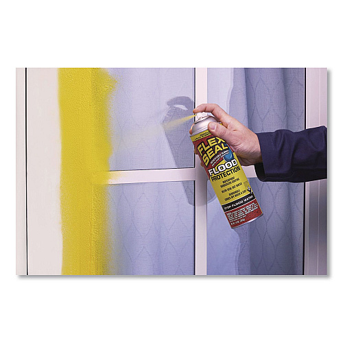 Flex Seal Removable Rubber Sealant Coating Flood Protection Spray, 10 oz Aerosol Can, Dries Yellow, 6/Carton (RFSYELR16)