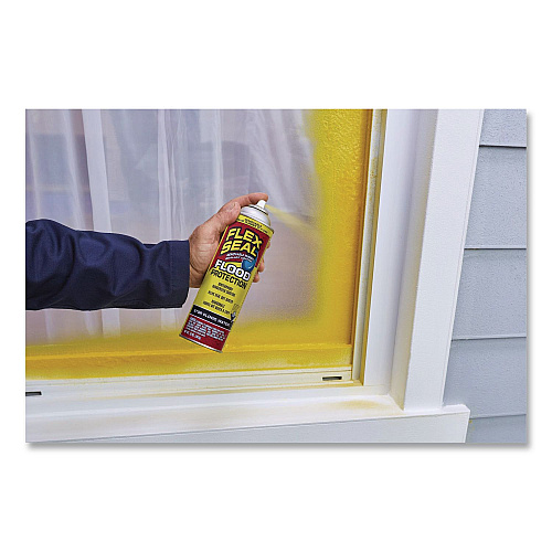 Flex Seal Removable Rubber Sealant Coating Flood Protection Spray, 10 oz Aerosol Can, Dries Yellow, 6/Carton (RFSYELR16)