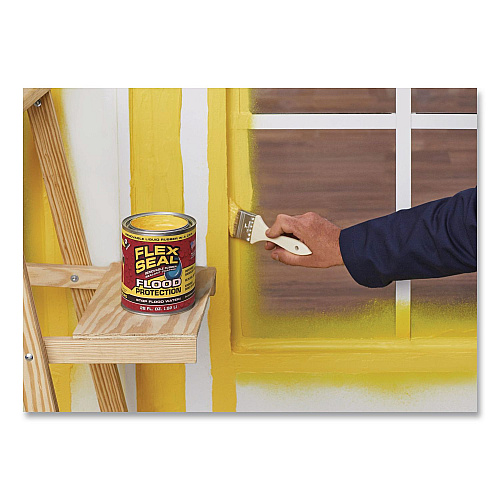 Flex Seal Liquid Flood Protection, 28 oz Can, Dries Yellow, 4/Carton (RLSYELR32)