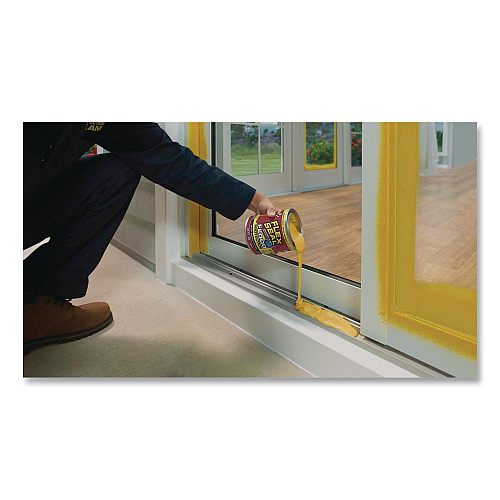 Flex Seal Liquid Flood Protection, 28 oz Can, Dries Yellow, 4/Carton (RLSYELR32)