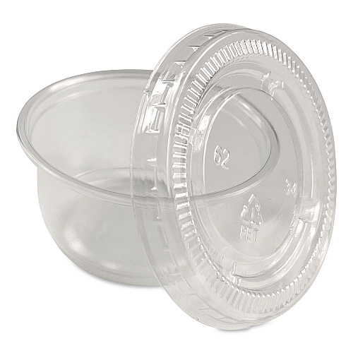 AmerCareRoyal Portion Cups, 2 oz, Clear, 100/Pack, 25 Packs/Carton (60003018)
