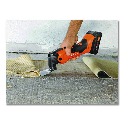Fein MULTIMASTER AMM 500 AS 2 Ah Cordless Oscillating Multi-Tool Kit with 12 Accessories, Variable Speed (71293865090)