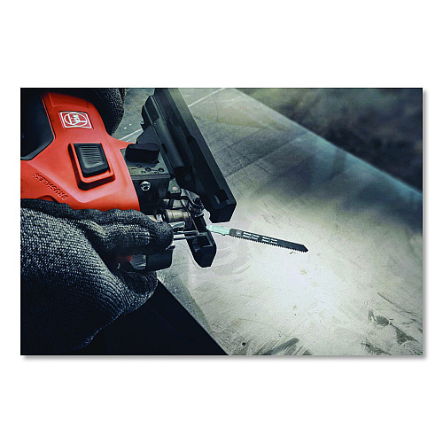 Fein 18V F-IRON Jig 26 AS Cordless Jigsaw Kit for Metal/Wood with 2 Batteries (4 Ah), 3,000 SPM, -45 to +45 Degree Bevel Range (71360562090)