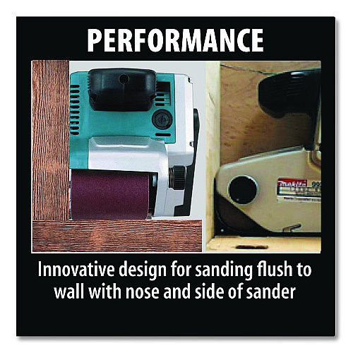 Makita 3" x 21" Belt Sander, Variable Speed, 1,440 rom Max, 3 x 21 Belt, 8.8 Amps (9903)