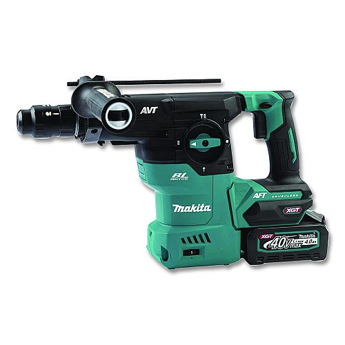 Makita 40V Max XGT Brushless Lithium-Ion 1 3/16" Cordless AVT AWS Rotary Hammer Drill Kit (4 Ah) (GRH09M1)
