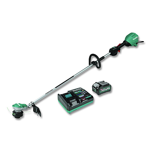 Makita 40V max XGT Lithium-Ion Brushless 15" Cordless String Trimmer Kit, (Reconditioned), 68.25" Length, Teal/Black/Silver (GRU01M1R)