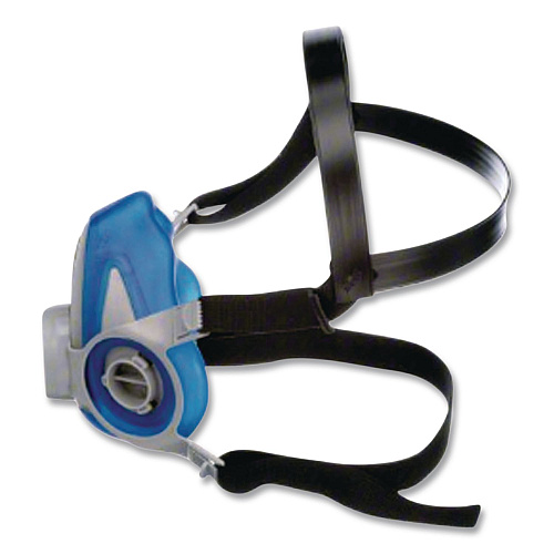 MSA Advantage 200 LS Respirator with Two-Piece Neckstrap, Medium, Blue (815692)