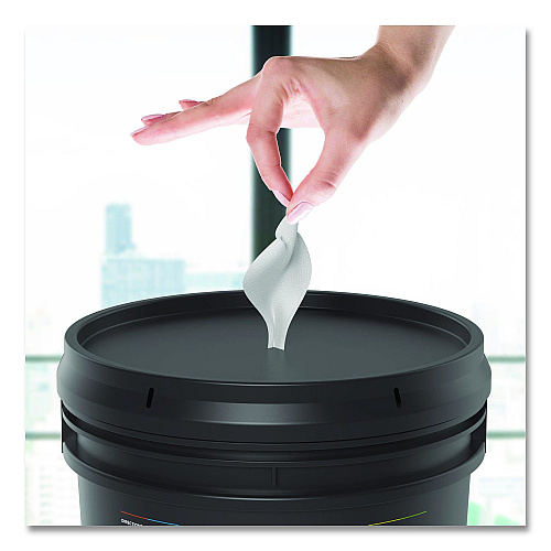 Gritt Commercial Surface Care Wipes, 1-Ply, 6 x 8, Fresh Scent, White, 800 Wipes/Bucket (GRI5RW1B)