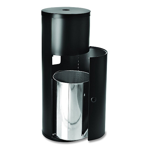 Gritt Commercial Dispenser and Wipes Starter Kit, 13.1 x 13.1 x 36, Black (GRI509BLKRW)