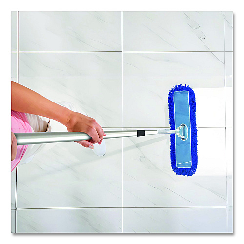 Gritt Commercial Microfiber Looped Dust Mop Pad Head, 36 x 5, Blue (GRI18236)