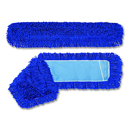 Gritt Commercial Microfiber Looped Dust Mop Pad Head, 48 x 5, Blue (GRI18248)