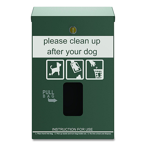 Furloo Wall-Mount Pet Waste Header Bag Dispenser, Green (FLO13HDG)