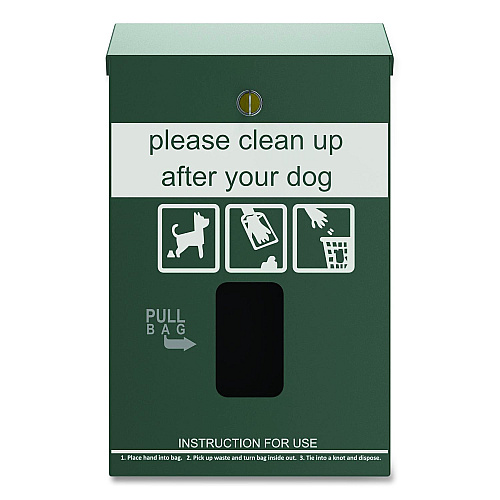 Furloo Wall-Mount Pet Waste Header Bag Dispenser, Green (FLO13HDG)