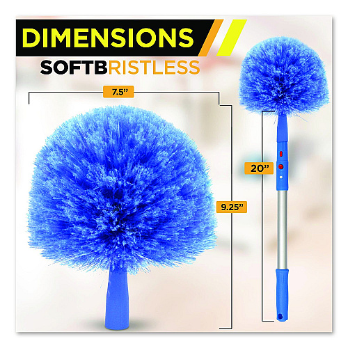 Gritt Commercial Cobweb/Corner Duster Brush with 20" Pole (GRI108)